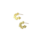 Daisy Hammered - Stud Hoop