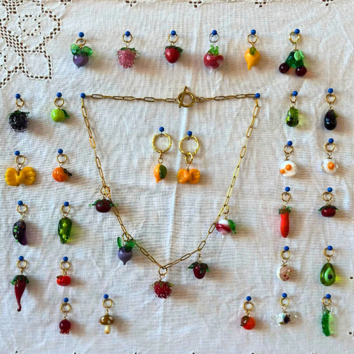 Aubergine - Murano Glass Food Charm