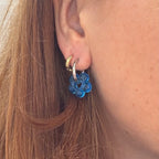 Fleur Earrings - Murano Glass - Palest Pink - Earrings