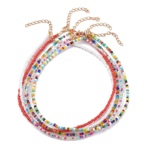 Beaded Seed Bead Necklace - Easthope Studio - Necklace