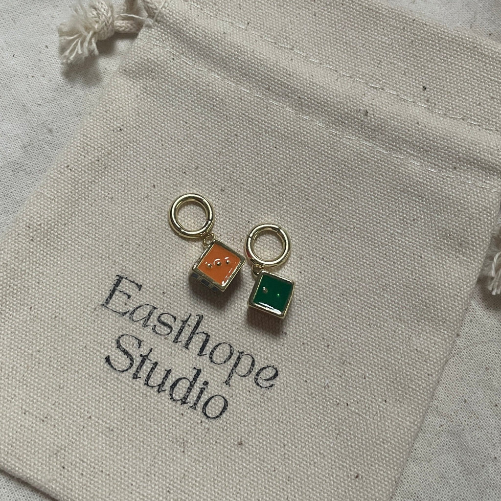 Charms - Lucky Enamal Dice - Easthope Studio - 