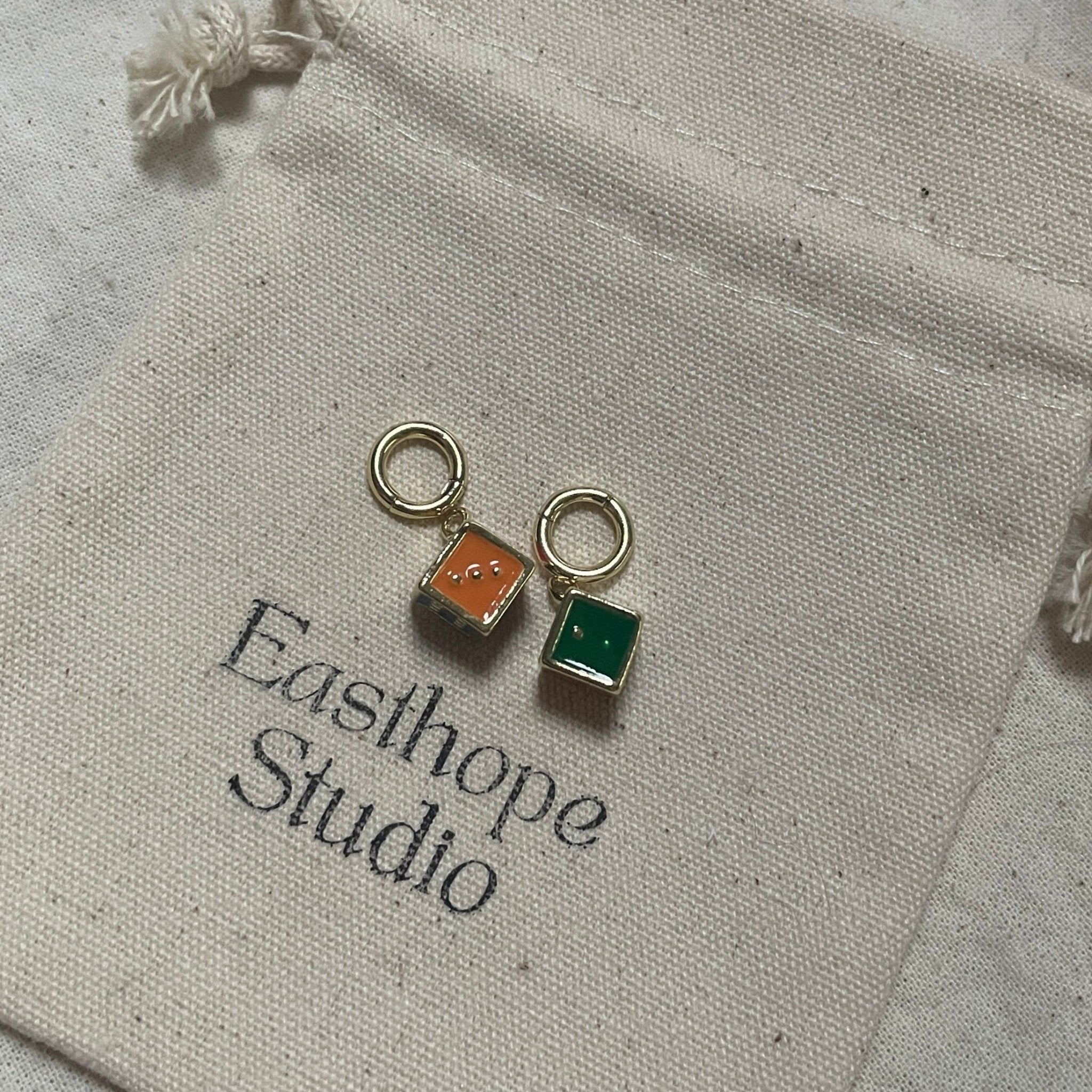 Charms - Lucky Enamal Dice - Easthope Studio - 