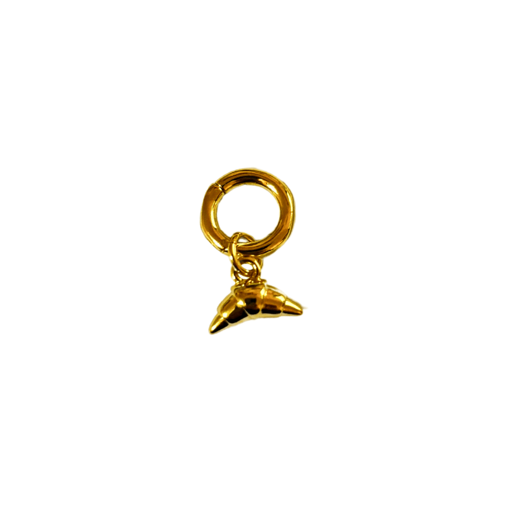 Croissant Charm - 18k Gold Plate - Easthope Studio - Clip on Charm