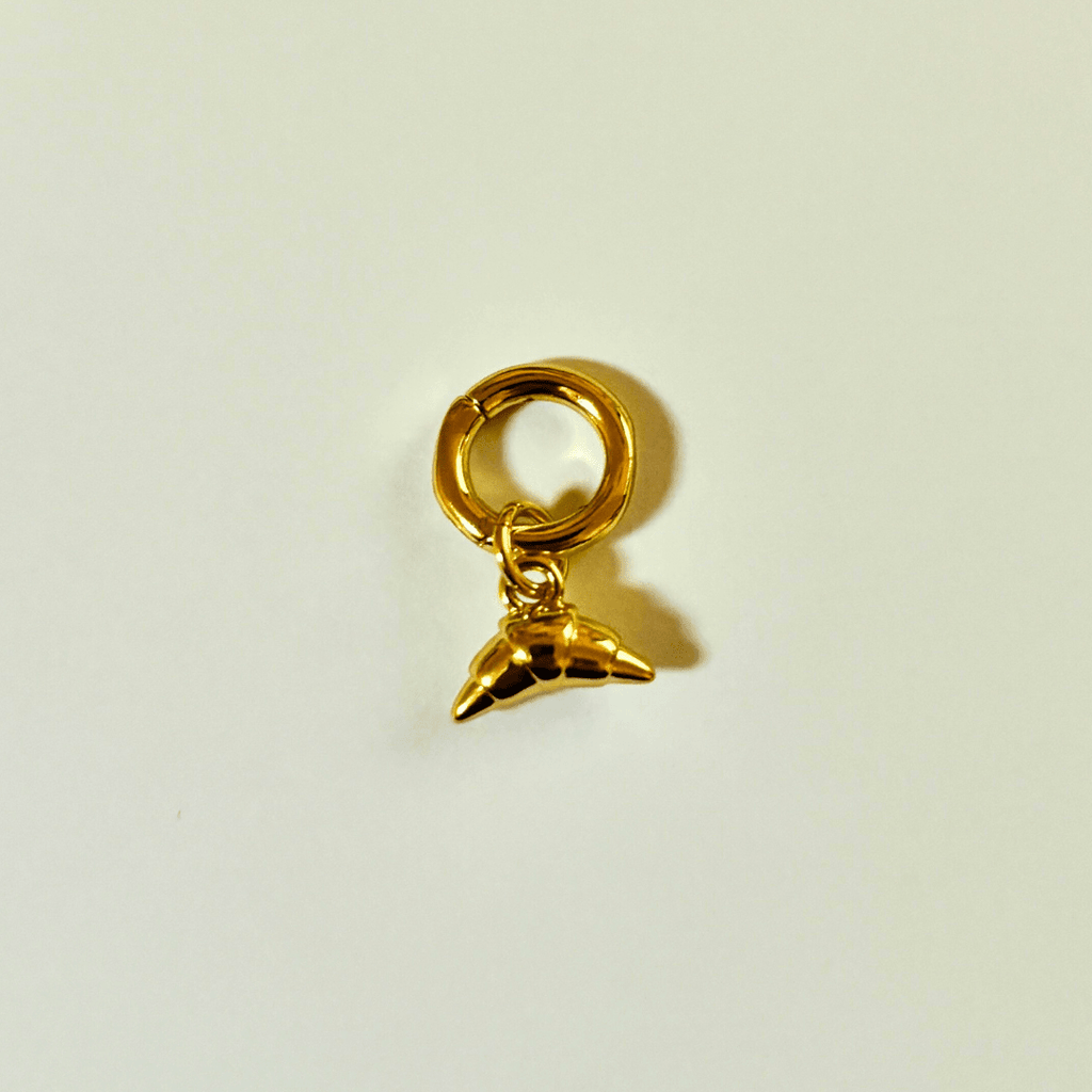 Croissant Charm - 18k Gold Plate - Easthope Studio - Clip on Charm