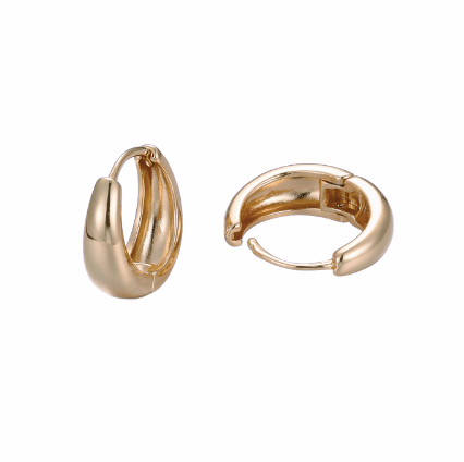 Daisy Thick Huggie Hoop Earrings - Easthope Studio - 