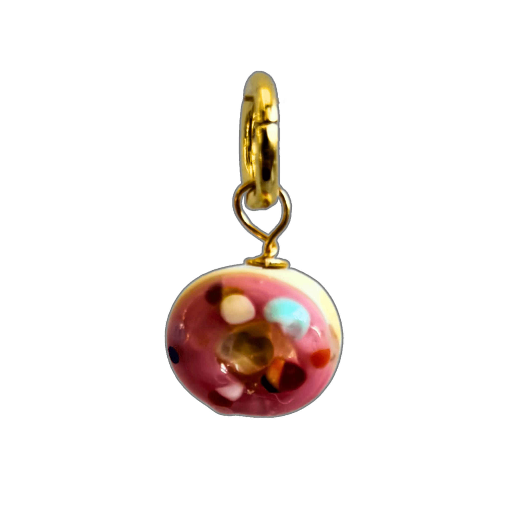 Doughnut - Murano Glass Food Charm - Easthope Studio - 