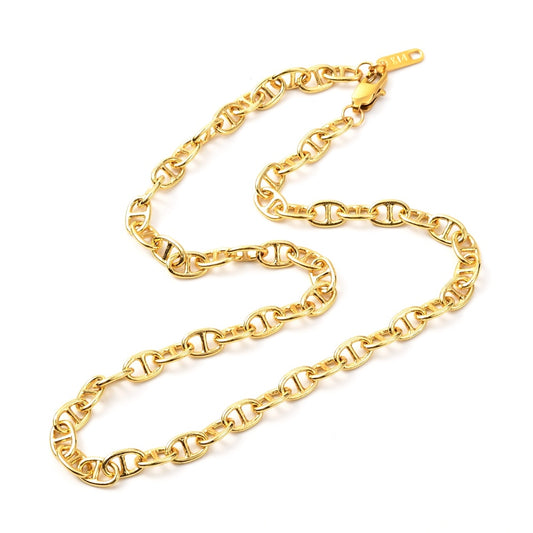 Mariner Chain Link Gold plated Necklace for