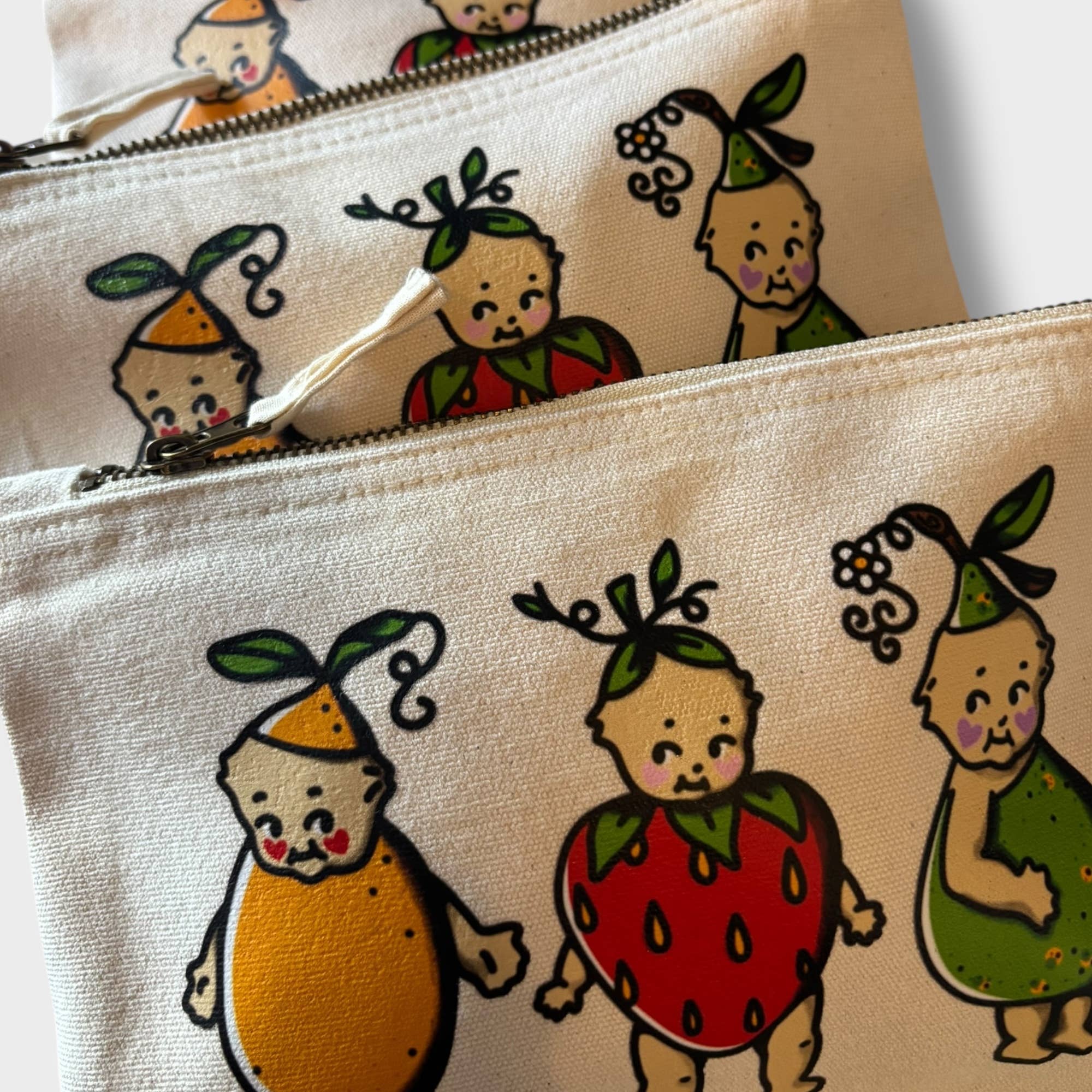 Fruity Kewpies Canvas Pouch - Easthope Studio - 