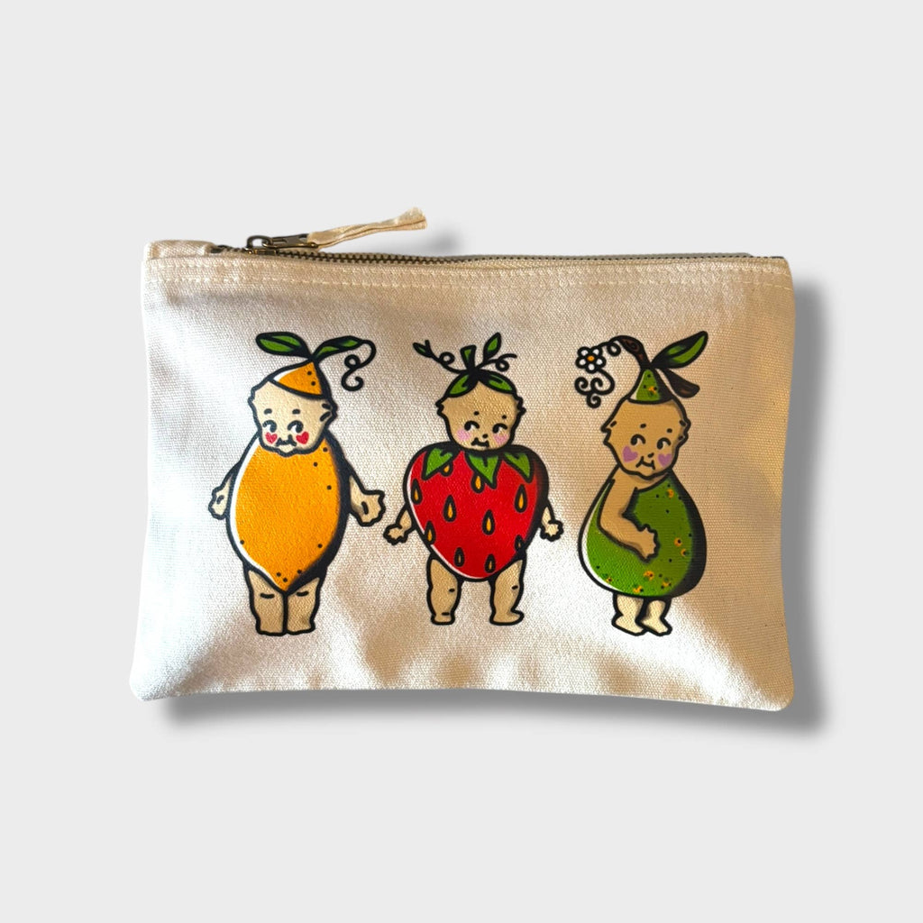 Fruity Kewpies Canvas Pouch - Easthope Studio - 