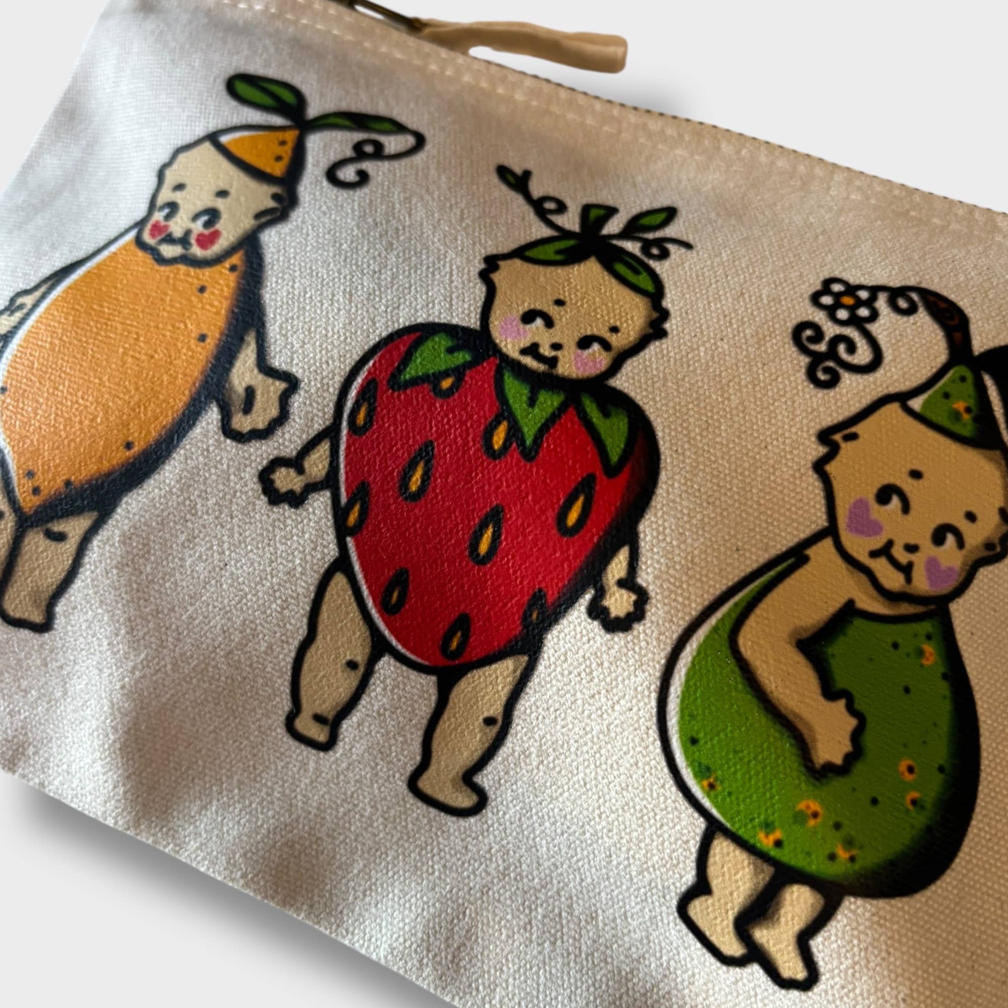 Fruity Kewpies Canvas Pouch - Easthope Studio - 