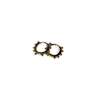 Knobbly Huggie Hoops Gold - Easthope Studio - Everyday Gold Hoops