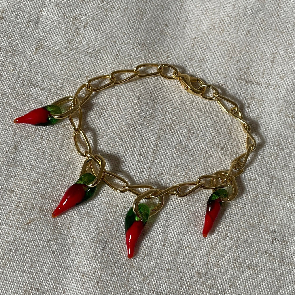 Large Open Curb Chain Bracelet Vintage Gold - Easthope Studio - Bracelet