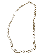 Large Open Curb Chain Necklace Vintage Gold - Easthope Studio - 