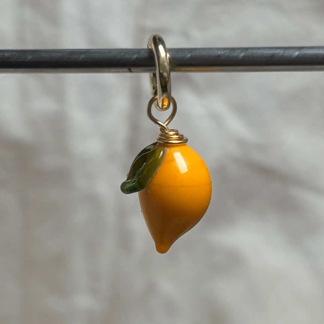 Lemon - Murano Glass Food Charm - Easthope Studio - 