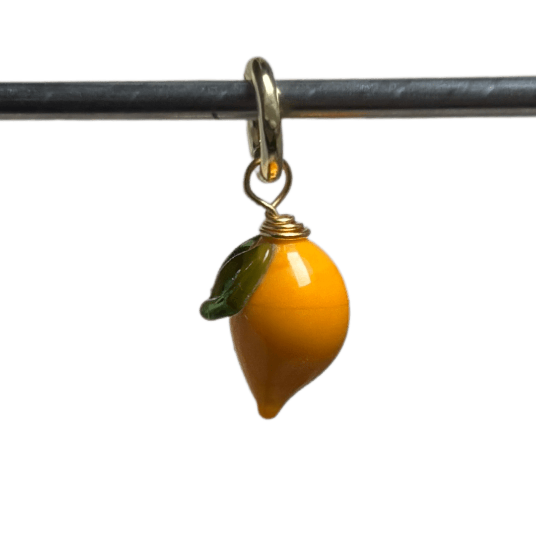 Lemon - Murano Glass Food Charm - Easthope Studio - 