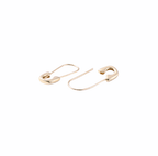 Lily Safety Pin - Gold Plate Earring or Charm Enhancer - Easthope Studio - 