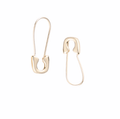 Lily Safety Pin - Gold Plate Earring or Charm Enhancer - Easthope Studio - 