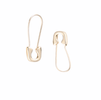 Lily Safety Pin - Gold Plate Earring or Charm Enhancer - Easthope Studio - 