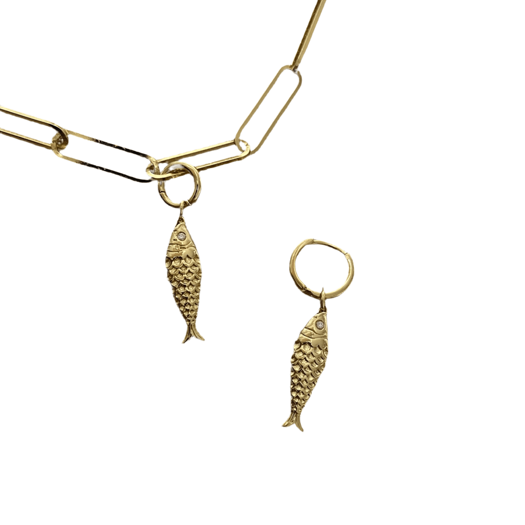 Lucky Gold Fish - Charm - Gold and Silver - Easthope Studio - Charm
