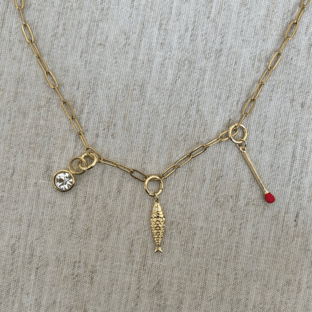 Lucky Gold Fish - Charm - Gold and Silver - Easthope Studio - Charm