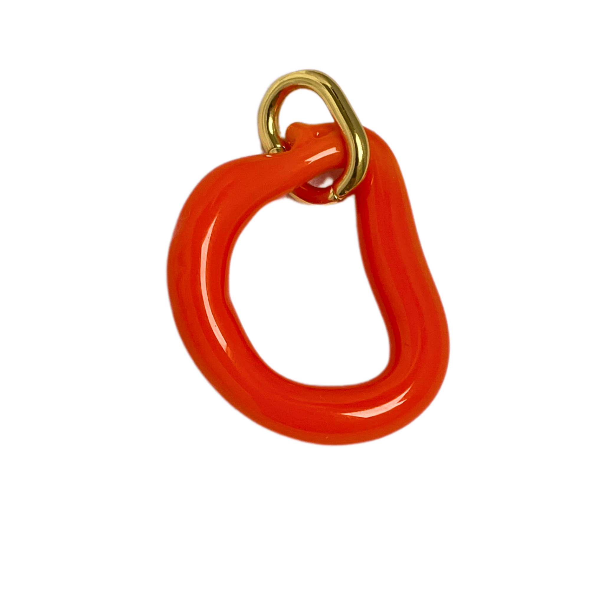 Melt - Bright Orange - Murano Glass Drop Earrings - Easthope Studio - Murano Glass