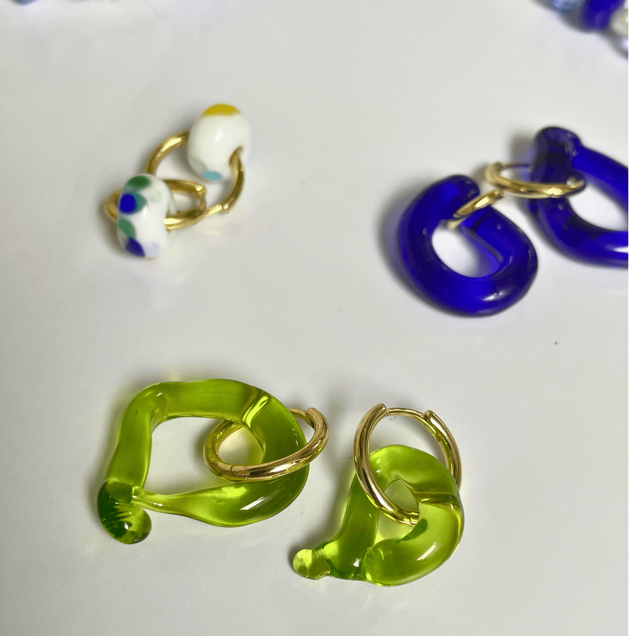 Melt - Murano Glass Drop - Acid Green - Easthope Studio - Murano Glass
