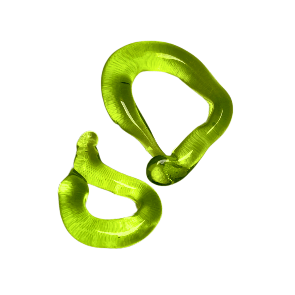 Melt - Murano Glass Drop - Acid Green - Easthope Studio - Murano Glass