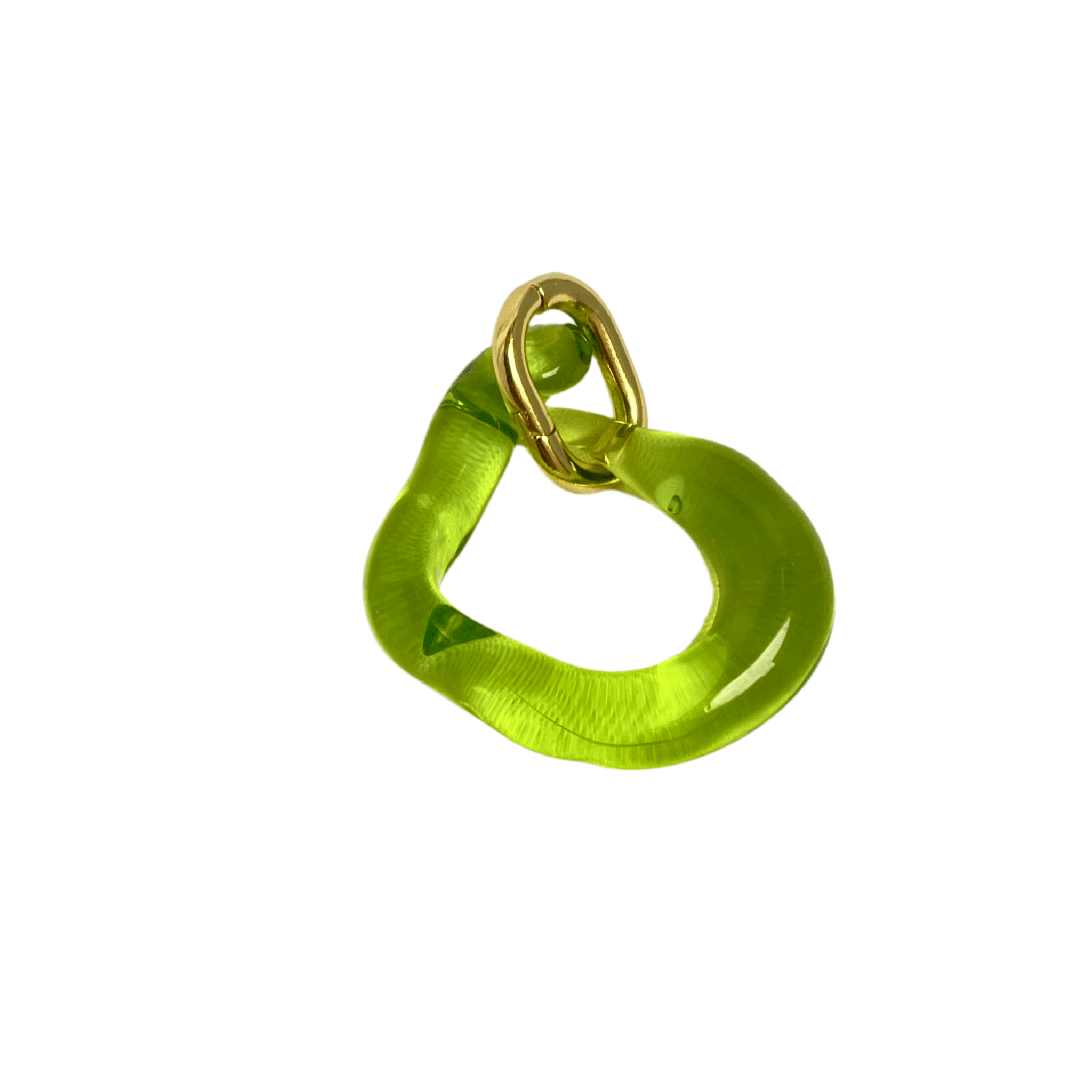 Melt - Murano Glass Drop - Acid Green - Easthope Studio - Murano Glass