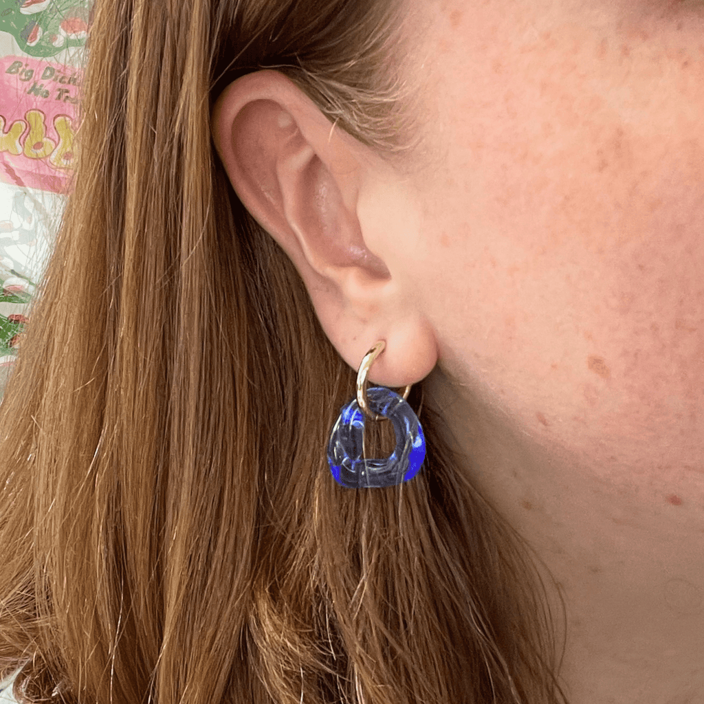 Melt - Sky Blue - Murano Glass Drop - Easthope Studio - Murano Glass
