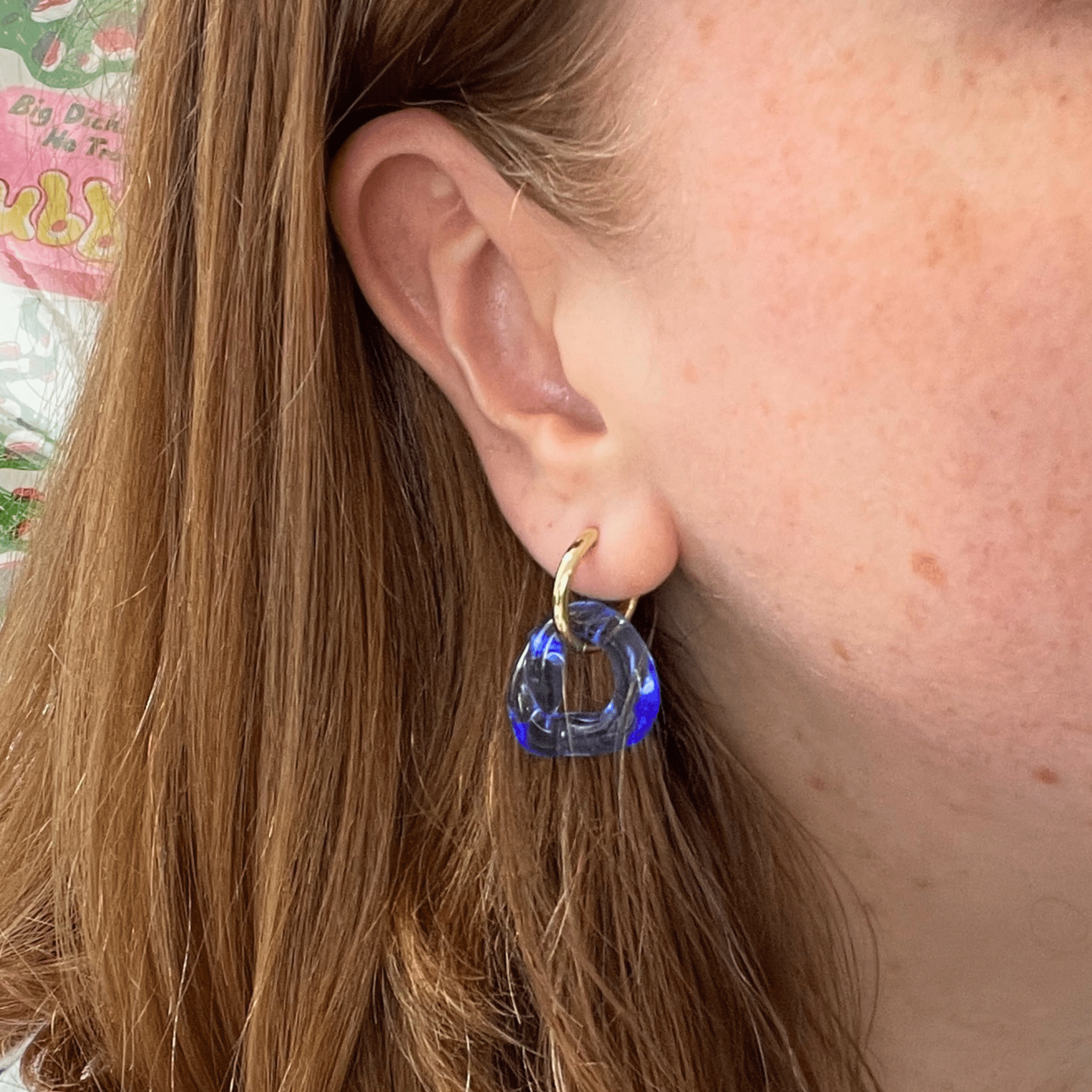 Melt - Sky Blue - Murano Glass Drop - Easthope Studio - Murano Glass