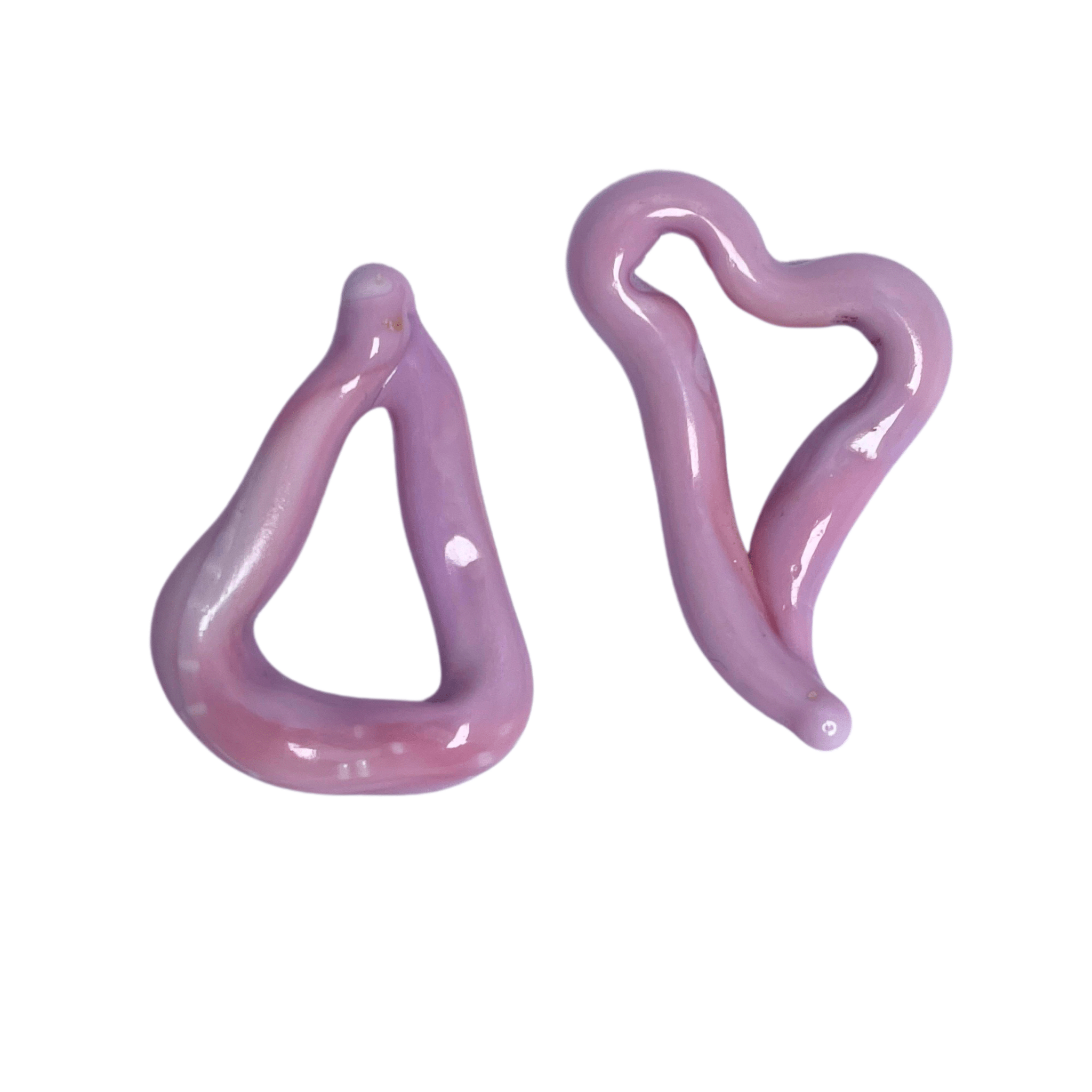 Melt - Solid Pale Pink - Murano Glass Drop - Easthope Studio - Murano Glass