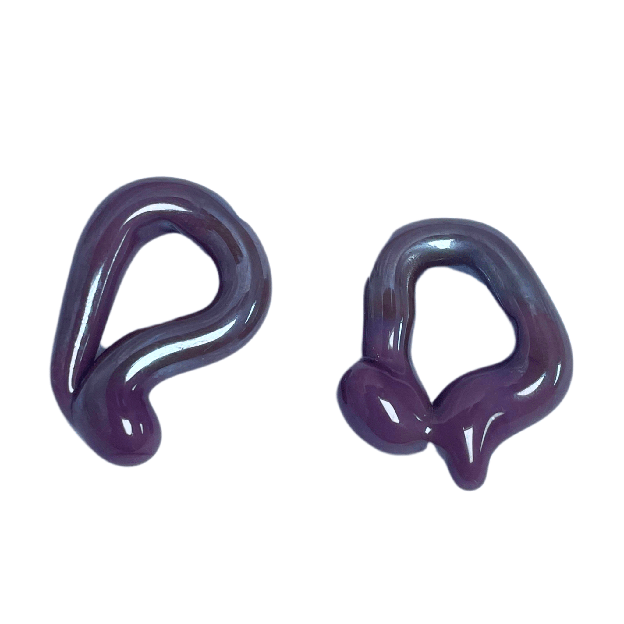 Melt - Solid Purple - Murano Glass Drop - Easthope Studio - Murano Glass