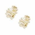 Mila Wave Hoop Earrings - 14k Gold Plate - Easthope Studio - 