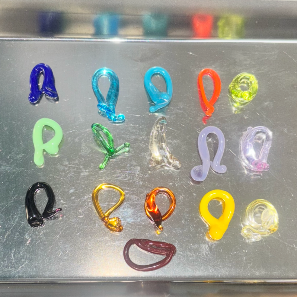 Mini Melt Murano Glass and 18K Chain Necklace - Easthope Studio - Murano Glass