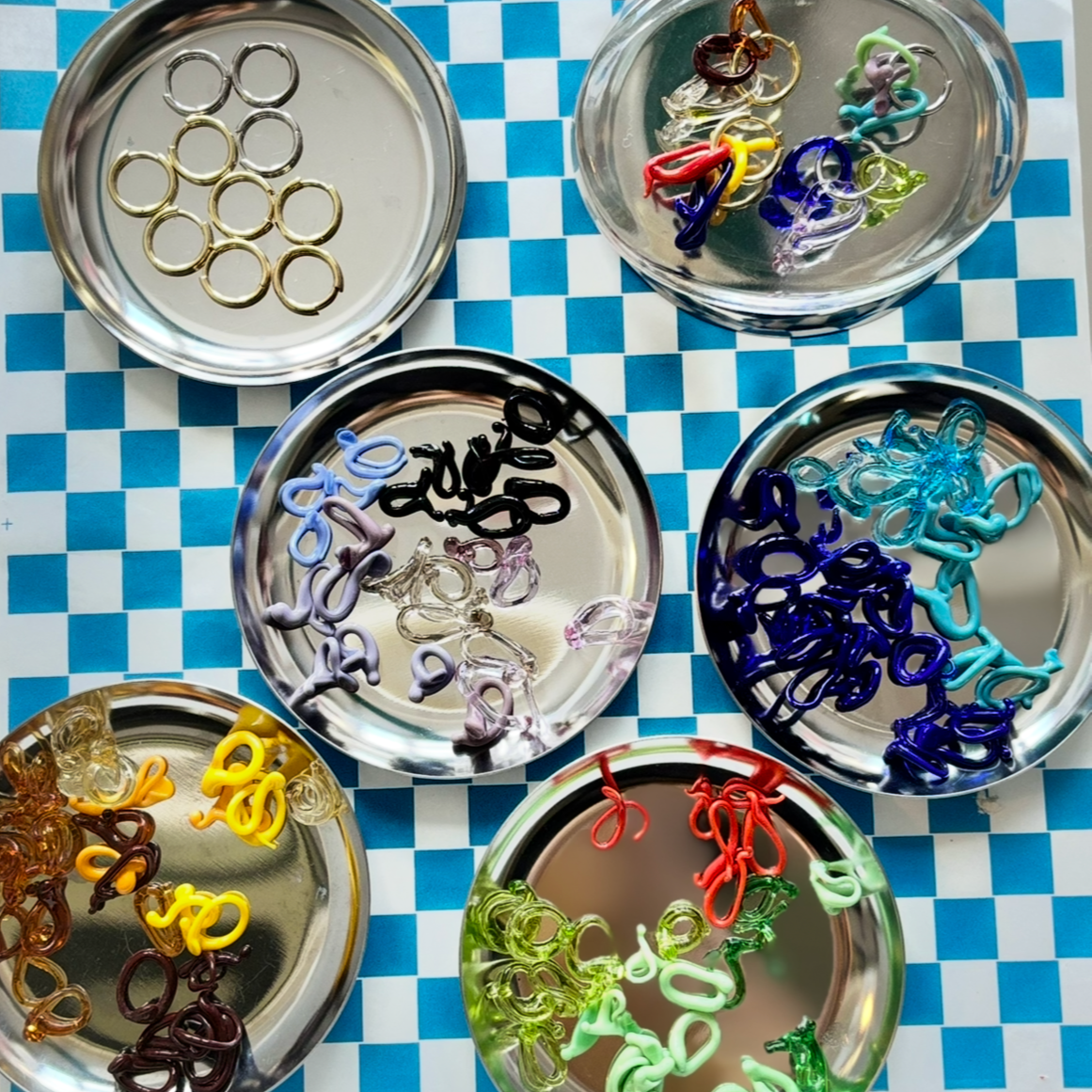 Mini Melt Murano Glass and 18K Chain Necklace - Easthope Studio - Murano Glass