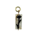 Mollie V - Hand - painted Shell and 18k Gold Clip on Charms - 024 - Easthope Studio - 