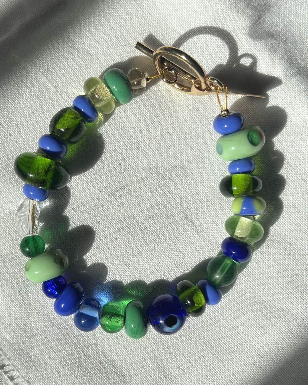 Murano Glass Beaded Bracelet - Selma - Easthope Studio - Murano Glass