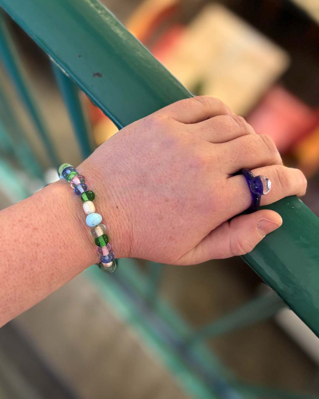 Murano Glass Beaded Bracelet - Selma - Easthope Studio - Murano Glass