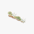 Nymphaea White Lotus Flowers Acetate Alligator Hair Clip - Easthope Studio - 