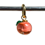 Peach - Murano Glass Food Charm - Easthope Studio - 