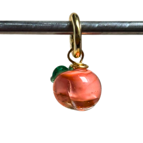 Peach - Murano Glass Food Charm - Easthope Studio - 