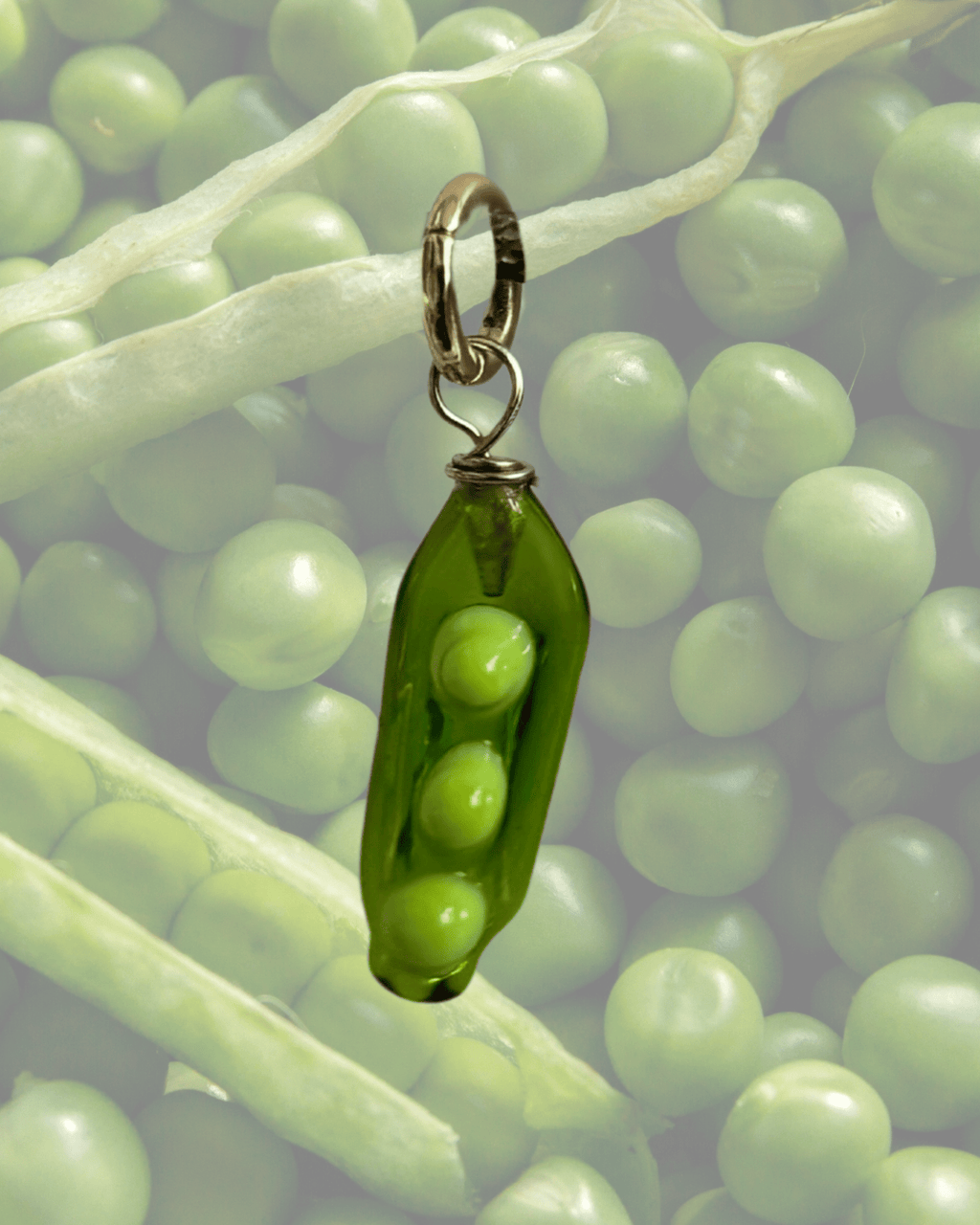 Peas - Murano Glass Food Charm - Easthope Studio - 