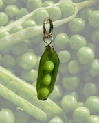 Peas - Murano Glass Food Charm - Easthope Studio - 