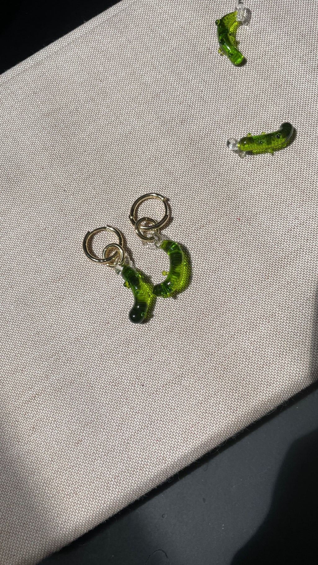 Pickle Party Glass Charm - Easthope Studio - Charm