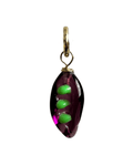 Purple Peas - Murano Glass Food Charm - Easthope Studio - 