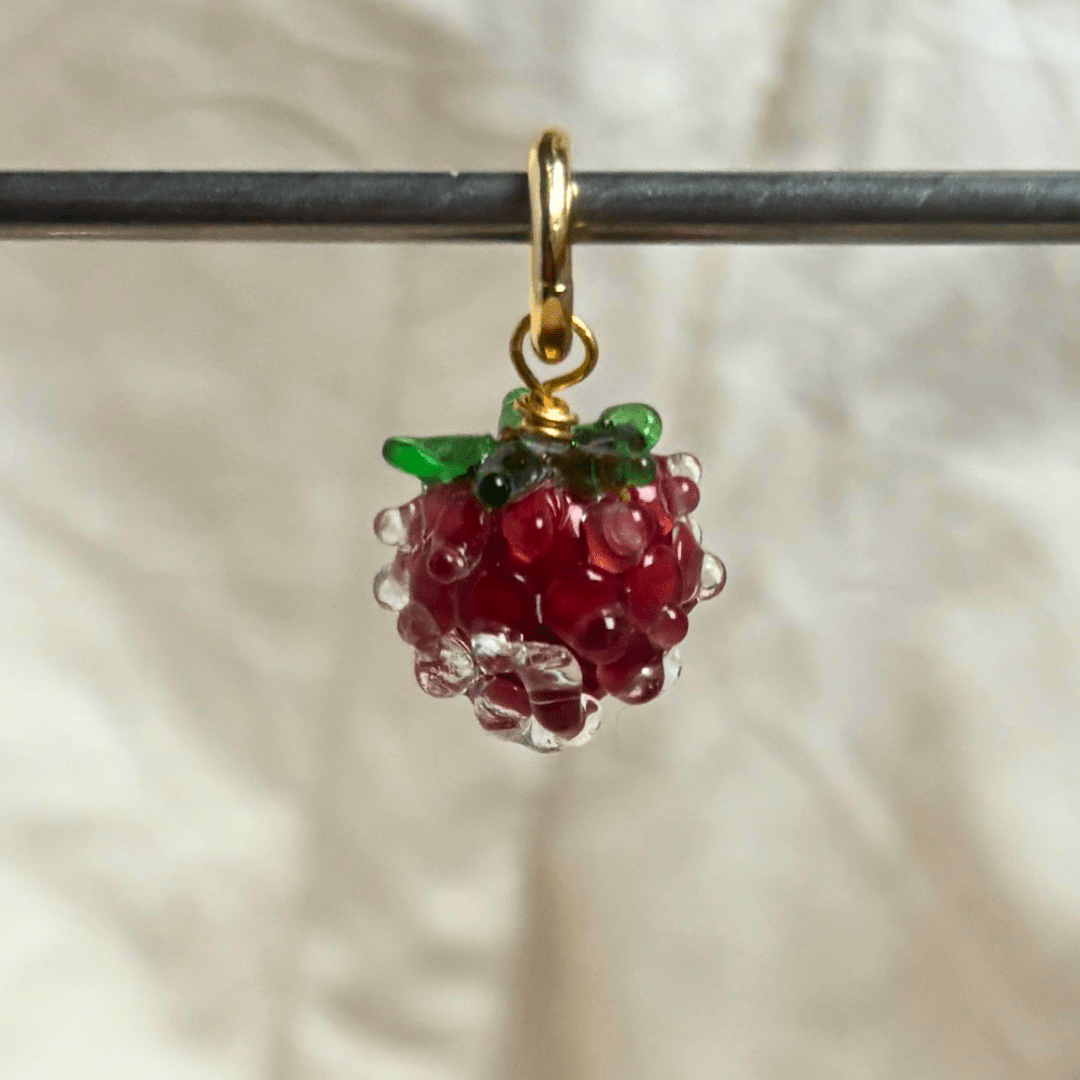 Raspberry - Murano Glass Food Charm - Easthope Studio - 