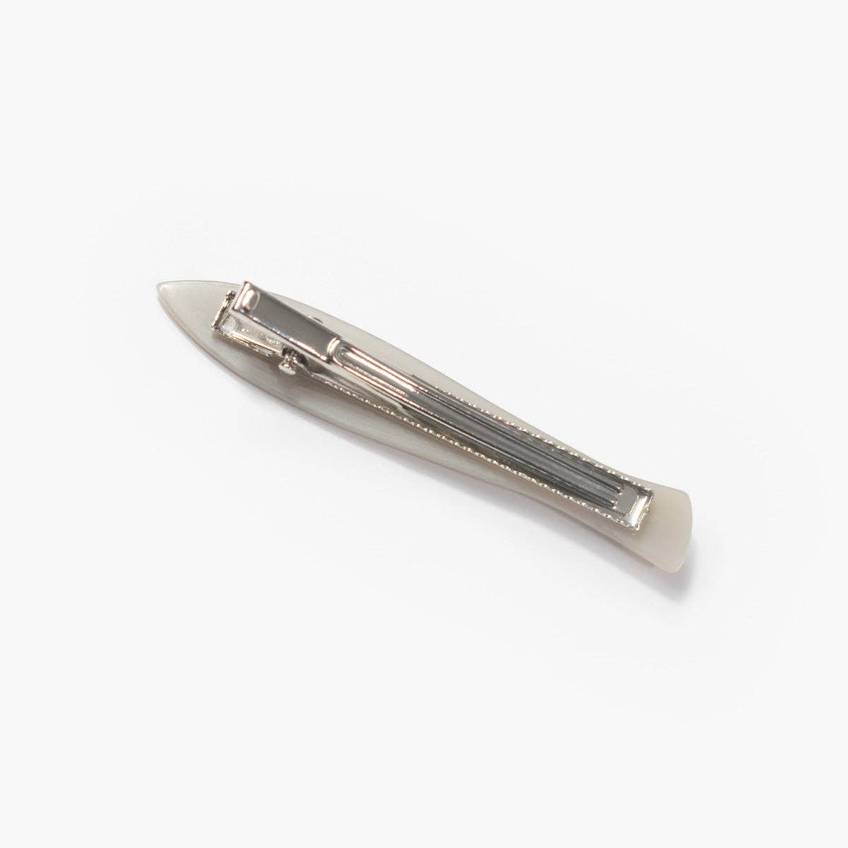 Sardine Fish Hair Clip in Silver Acetate with Rhinestone - Easthope Studio - 