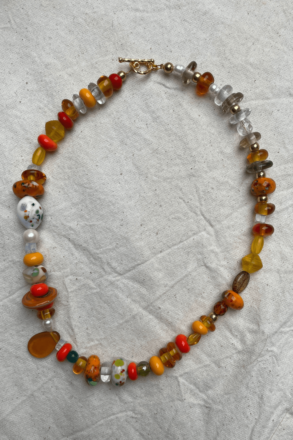Selma - Glass Bead Necklace - Easthope Studio - Murano Glass