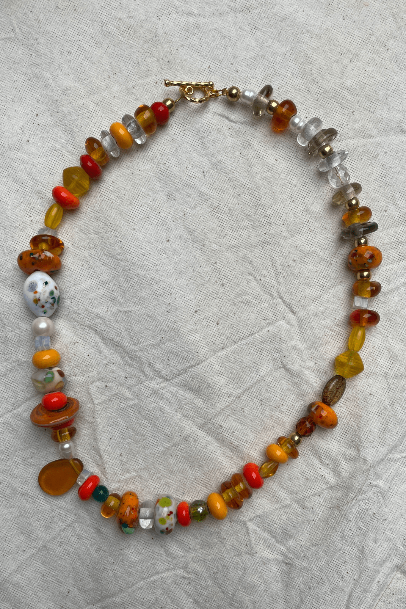 Selma - Glass Bead Necklace - Easthope Studio - Murano Glass