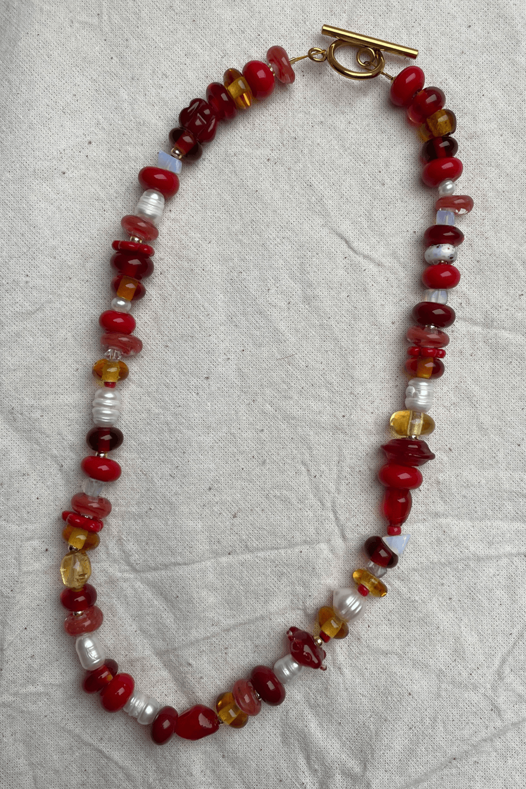 Selma - Glass Bead Necklace - Easthope Studio - Murano Glass